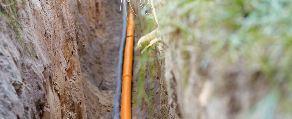 Прокладка кабеля в земле